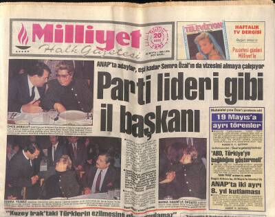 Milliyet Halk Gazetesi 20 Mayıs 1991 - İstanbul Taşacak . 2010da Nüfus 21 Milyon - Kadir İnanır Anlaşırsa Türkü Söyleyecek GZ119409 - 1