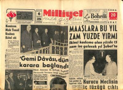 Milliyet Halk Gazetesi 20 Ocak 1961 - İstanbul Üniversitesi 147ler Hakkında Bir Rapor Hazırlayacak GZ92825 - 1