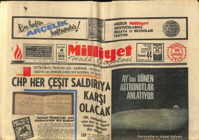 Milliyet Halk Gazetesi 20 Ocak 1969 - Tuslog Olayı Sanığı Bir Şoför Aranıyor - Seller Antalyada Büyük Zarar Yaptı GZ118592 - 1