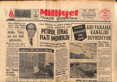 Milliyet Halk Gazetesi 20 Temmuz 1967 - Amerikada Bir Uçak Kazasında 78 Kişi Öldü GZ88556 - 1