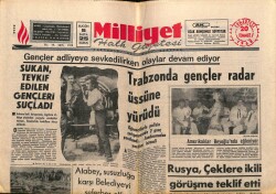 Milliyet Halk Gazetesi 20 Temmuz 1968 - Trabzonda Gençler Radar Üstüne Yürüdü GZ67895 - 1