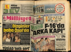 Milliyet Halk Gazetesi 20 Temmuz 1985 - Ulusu İstifa Etti GZ62729 - 2