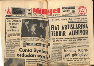 Milliyet Halk Gazetesi 21 Aralık 1967 - Konsey , Kıbrıs İşini Görüşüyor GZ77563 - 1
