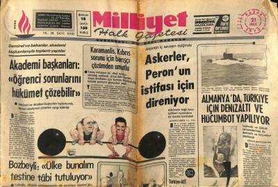 Milliyet Halk Gazetesi 21 Aralık 1975 - Almanyada , Türkiye İçin Denizaltı Ve Hücumbot Yapılıyor GZ70559 - 2