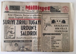 Milliyet Halk Gazetesi 21 Eylül 1970 - Suriye Zırhlı Tugayı Ürdüne Saldırdı GZ11504 - 2