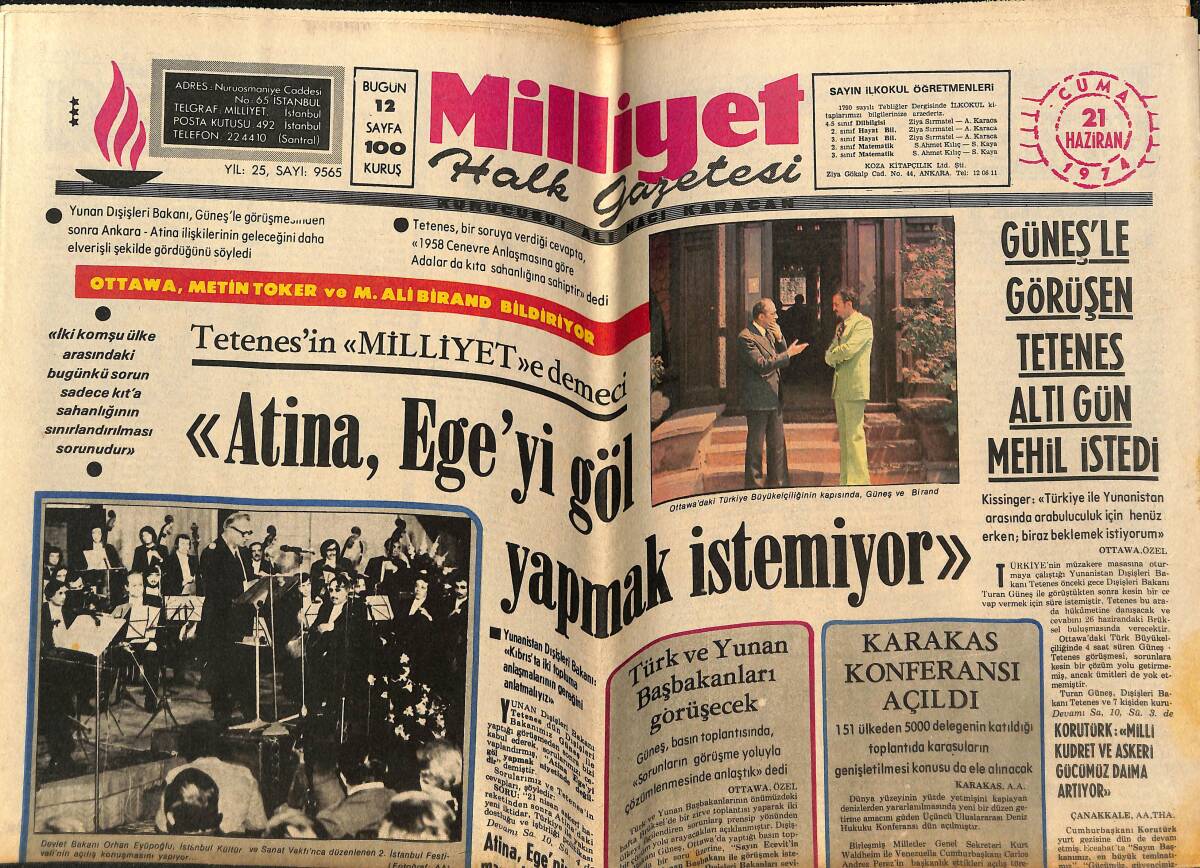Milliyet Halk Gazetesi 21 Haziran 1974 - Vehbi Koç'u Kaçırmayı Tasarlayanların 5-35 Yıl Arası Hapsi İstendi GZ148817 - 1