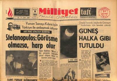 Milliyet Halk Gazetesi 21 Mayıs 1966 - Dünyada İlk Kabartma Pul Türkiyede Basıldı - Dış Ülke Sinemasından Medet Umanlar * Belgin Doruk - Sadri Alışık GZ92737 - 1