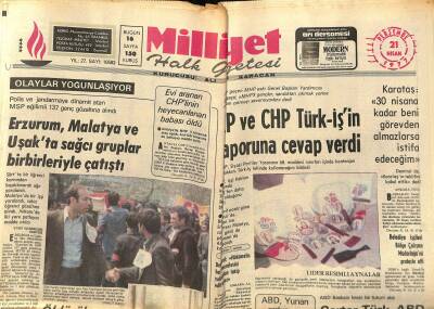 Milliyet Halk Gazetesi 21 Nisan 1977 - Tekel , Yugoslavyada Türk Tütünü İle Sigara Yaptırıyor - Avrupa Kupalarında Finalistler Belli Oldu GZ121598 - 1