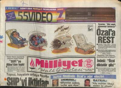 Milliyet Halk Gazetesi 21 Nisan 1988 - Topuz,Hayatını Ortaya Koydu , SHPyi İktidar Yaparım GZ105240 - 1