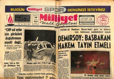 Milliyet Halk Gazetesi 22 Ağustos 1973 - ODTÜ Mütevelli Heyeti Belli Oldu - Demirsoy Başbakan Hakem Tayin Etmeli GZ117714 - 1