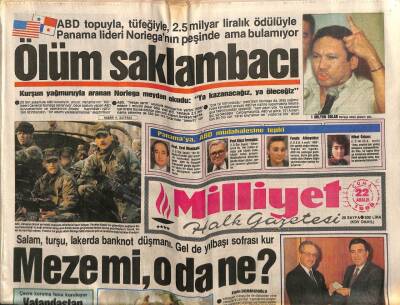 Milliyet Halk Gazetesi 22 Aralık 1989 - TRT Dışı Dizilere Fren!.. GZ62450 - 2