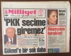 Milliyet Halk Gazetesi 22 Aralık 1993 - Demirel Yerel Seçimlerde PKKlılar Aday Olamaz GZ6789 - 2