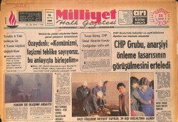 Milliyet Halk Gazetesi 22 Kasım 1978 - CHP Grubu , Anarşiyi Önleme Tasarısının Görüşülmesini Erteledi GZ160258 - Gökçekoleksiyon