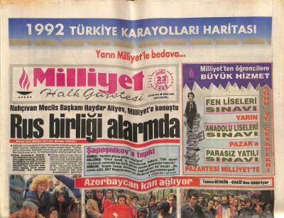 Milliyet Halk Gazetesi 22 Mayıs 1992 - SHPli Beş Milletvekilinden Kanun Teklifi Çankaya Köşkü Satılsın GZ83457 - 1