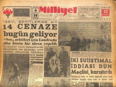 Milliyet Halk Gazetesi 22 Şubat 1959 - Kapalıçarşı Bir Yangın Tehlikesi Daha Atlattı GZ86078 - 1