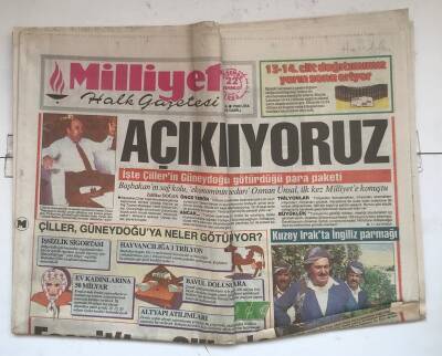 Milliyet Halk Gazetesi 22 Temmuz 1993 - Çiller Gündeydoğuya Neler Götürüyor ? GZ7533 - 1