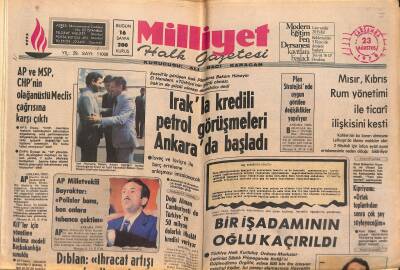 Milliyet Halk Gazetesi 23 Ağustos 1978 - Irakla Kredili Petrol Görüşmeleri Ankarada Başladı GZ118562 - 1