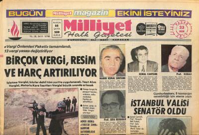 Milliyet Halk Gazetesi 23 Ekim 1971 - İstanbul Valisi Senatör Oldu GZ122495 - 1