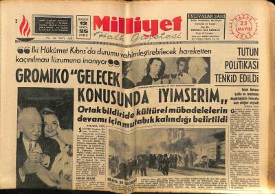 Milliyet Halk Gazetesi 23 Mayıs 1965 - Tütün Politikası Tenkid Edildi GZ81148 - 1