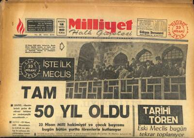 Milliyet Halk Gazetesi 23 Nisan 1970 - Zekeriya Sertel İçin Danıştay Karar Verecek GZ86123 - 1