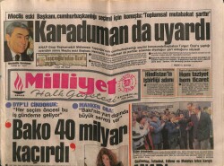 Milliyet Halk Gazetesi 23 Şubat 1989 - Karadumanda Uyardı GZ62448 - 2