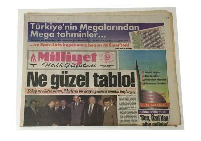 Milliyet Halk Gazetesi 23 Şubat 1993 - Ne Güzel Tablo! GZ9070 - 1
