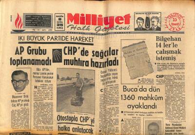 Milliyet Halk Gazetesi 23 Temmuz 1966 - İstanbu 40 Yılın En Sıcak Gününü Yaşadı GZ62805 - 2