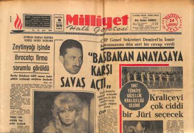 Milliyet Halk Gazetesi 24 Ağustos 1967 - Zeytinyağı İşinde İhracatçı Firma Sorumlu Görüldü GZ88582 - 1