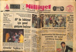 Milliyet Halk Gazetesi 24 Ekim 1977 - APde Hükümet İçin Genel Görüşme Başlıyor GZ62804 - 2