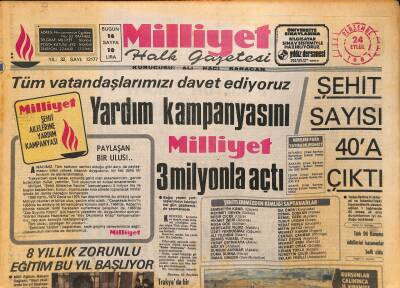 Milliyet Halk Gazetesi 24 Eylül 1981 - Haig-Gromiko Görüşmesinde İlk Konu Silahsızlanma Oldu - 8 Yıllık Zorunlu Eğitim Bugün Başlıyor GZ127187 - 1