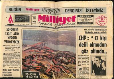 Milliyet Halk Gazetesi 24 Haziran 1973 - THYnin İki Uçağı Arızalanınca Dış Seferler Karmakarışık Oldu GZ79180 - 1