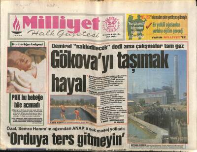 Milliyet Halk Gazetesi 24 Haziran 1992 - Gökavayı Taşımak Hayal GZ83461 - 1