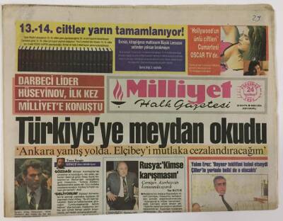 Milliyet Halk Gazetesi 24 Haziran 1993 - 12 Eylüle Darbe Koalisyon Geçici 15. Maddeyi Kaldırıyor GZ13125 - 1