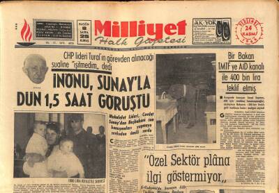 Milliyet Halk Gazetesi 24 Kasım 1966 - AP Kongresi İçin Ankarada Evlerde Kulis Yapılıyor GZ88540 - 1