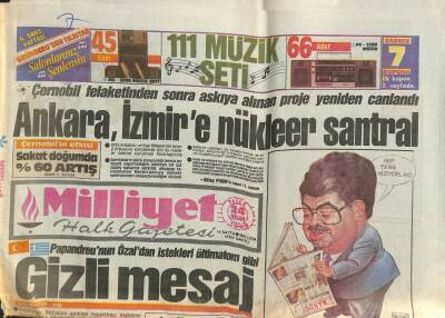 Milliyet Halk Gazetesi 24 Nisan 1968 - Papandreunun Özaldan İstekleri Ültimatom Gibi GZ105234 - 1