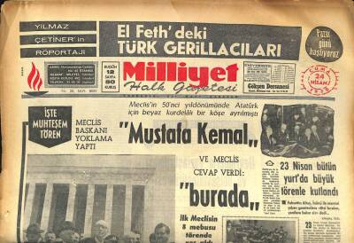 Milliyet Halk Gazetesi 24 Nisan 1970 - Demircide Deprem 150 Ev Yıkıldı , 30 Yaralı Var GZ86121 - 1