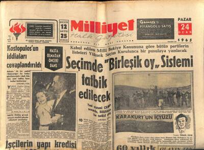 Milliyet Halk Gazetesi 24 Ocak 1965 - Gulriz Sururi Yine Memnun Değil - Churchillin Aynı Adı Taşıyan Torununun Bir Çocuğu Oldu GZ121411 - 1