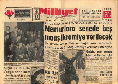 Milliyet Halk Gazetesi 24 Şubat 1956 - Türkiyeye Gelen 7000 Posta Paketi Yolda Kaldı GZ88672 - 1