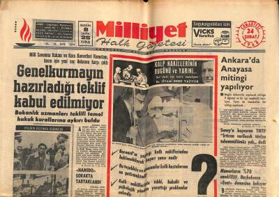 Milliyet Halk Gazetesi 24 Şubat 1968 - Barnard , Kalbi Göğüs Organları İle Birlikte Nakle Hazırlanıyor GZ118775 - 1