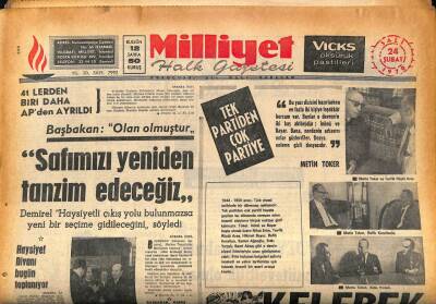 Milliyet Halk Gazetesi 24 Şubat 1970 - 62 Tarihi Eser Polis Nezaretinde Japonyaya Gitti GZ86396 - 1