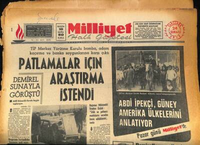 Milliyet Halk Gazetesi 24 Şubat 1971 - Arçelikte Grev Başlarsa , İşveren Lokavt Yapacak GZ85990 - 1