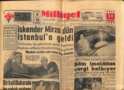 Milliyet Halk Gazetesi 24 Temmuz 1956 - Halk Gazetesi Toplattırıldı GZ118273 - 1