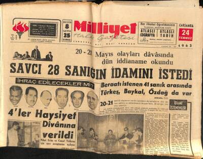 Milliyet Halk Gazetesi 24 Temmuz 1963 - Duglas Fairbanks Jr. Ve Lord Astor da Aşıkım İdi GZ92797 - 1