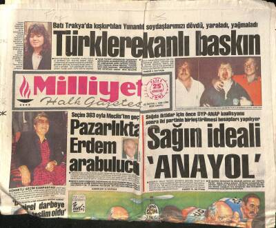 Milliyet Halk Gazetesi 25 Ağustos 1991 - Sovyetlerde Komünist Partililer Can Derdine Düştü GZ90891 - 1