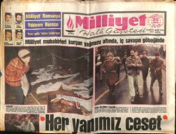 Milliyet Halk Gazetesi 25 Aralık 1989 - Milliyet Muhabirleri Kurşun Yağmuru Altında , İç Savaşın Göbeğinde GZ62431 - 1