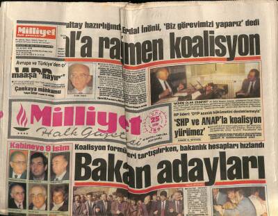 Milliyet Halk Gazetesi 25 Ekim 1991 - PKK Tren Taradı GZ62716 - 1