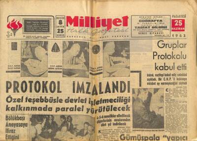 Milliyet Halk Gazetesi 25 Haziran 1962 - Ankarada 250 Lira Vizite Alan Bir Üfürükçü Yakalandı GZ92667 - 1