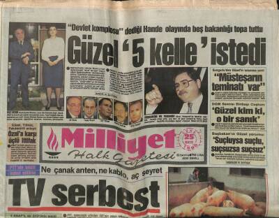 Milliyet Halk Gazetesi 25 Mayıs 1990 - İstanbulda Kurumlar Vergisi Açıklandı * TOFAŞ Birinci - İsraili Dünyaya Şikâyet GZ118627 - 1