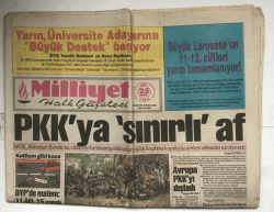 Milliyet Halk Gazetesi 25 Mayıs 1993 - Avrupa PKKyı Dışladı GZ5763 - 1