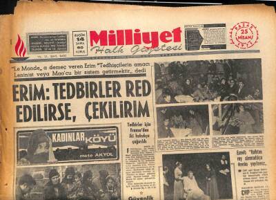 Milliyet Halk Gazetesi 25 Nisan 1971 - 121 Milyonluk İhaleyi Sanayi Bakanlığı Durdurdu GZ85733 - 1